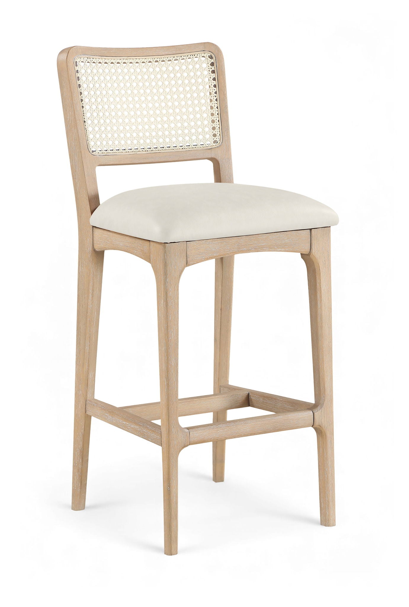 Atrium - Upholstered Bar Stool (Set of 2) - Brushed Natural Frame - Urban Living Furniture (Los Angeles, CA)