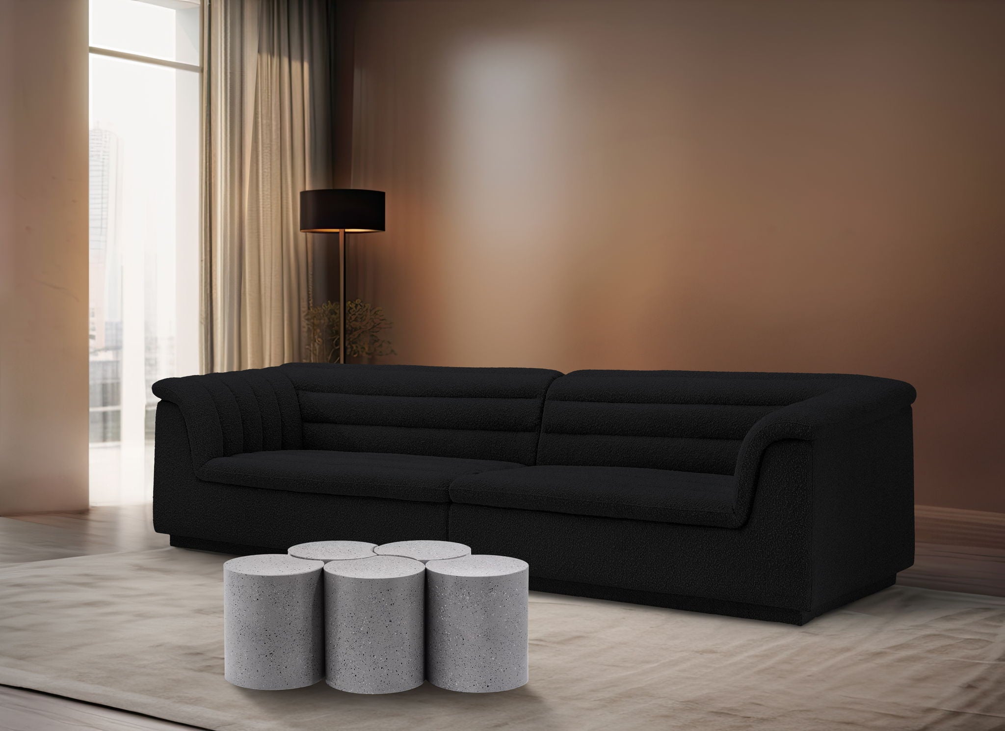 Dimple - 5 Piece Modular Coffee Table - Terazzo Finish - Urban Living Furniture (Los Angeles, CA)