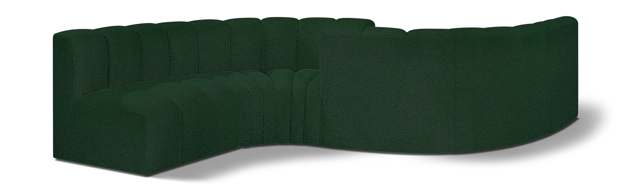Arc - Boucle Fabric 6 Piece Modular Sofa - Black - Urban Living Furniture (Los Angeles, CA)