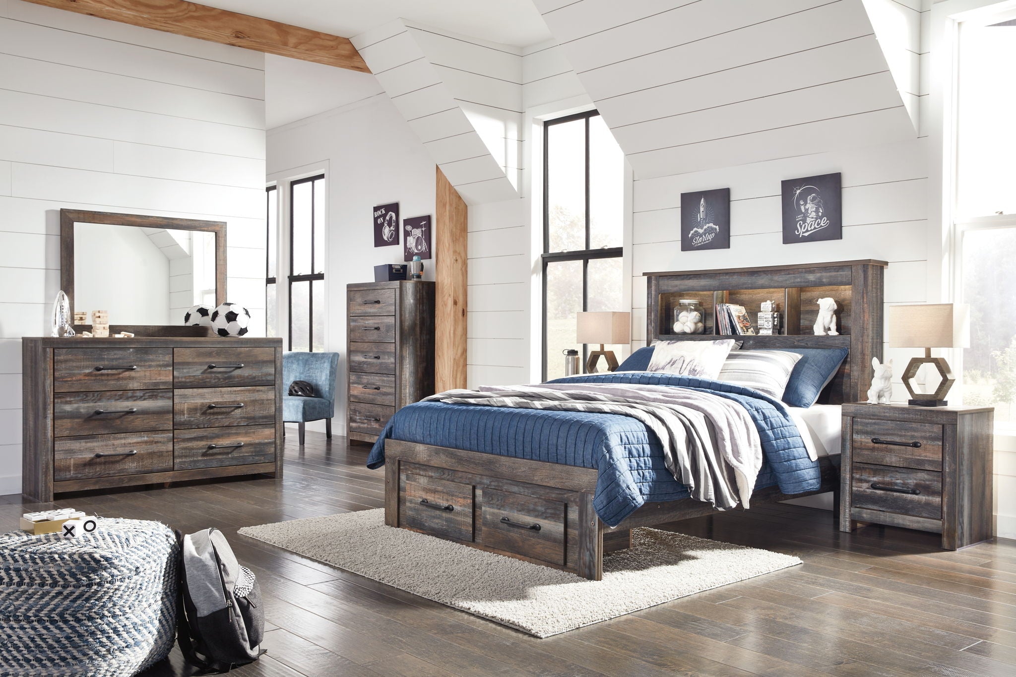 Drystan - Panel Bookcase Bed - Urban Living Furniture (Los Angeles, CA)