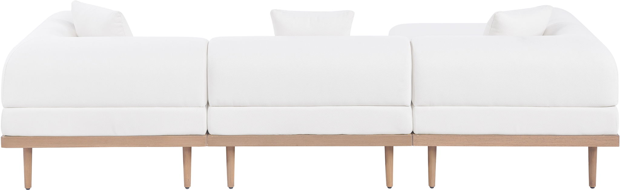 Laguna - 3 Piece Resilient Water Resistant Fabric 106.5" Upholstered Outdoor Patio Modular Sofa - Urban Living Furniture (Los Angeles, CA)