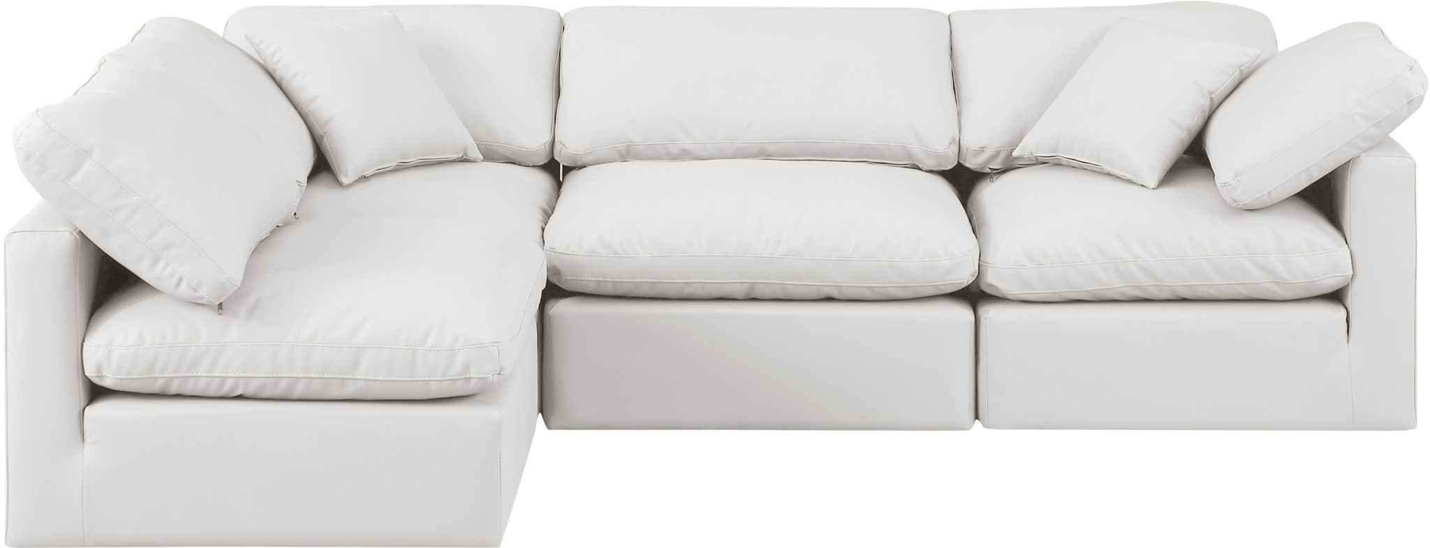 Indulge - Faux Leather 4 Piece Modular Sectional - Urban Living Furniture (Los Angeles, CA)