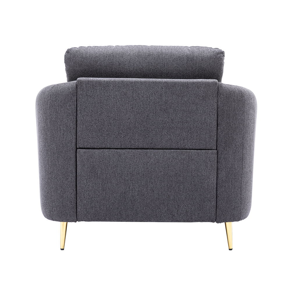 Yuina - Chair - Gray Linen - Urban Living Furniture (Los Angeles, CA)