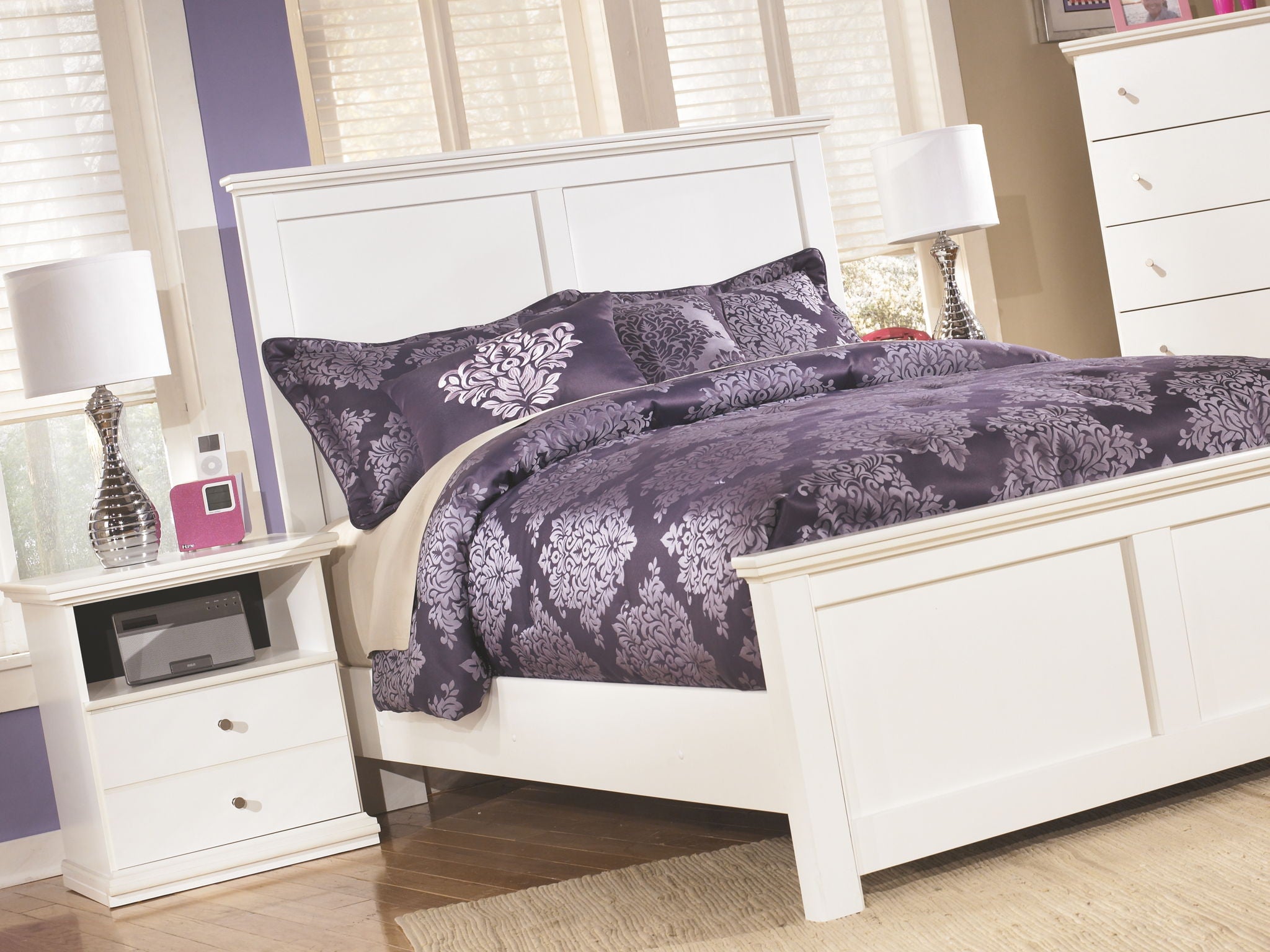 Bostwick Shoals - White - One Drawer Night Stand - Urban Living Furniture (Los Angeles, CA)