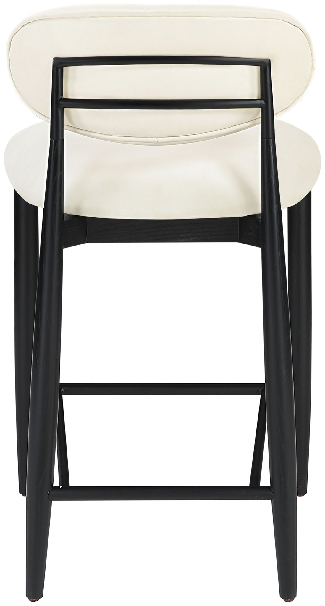 Riccio - Faux Leather Stool - Black Frame - Urban Living Furniture (Los Angeles, CA)