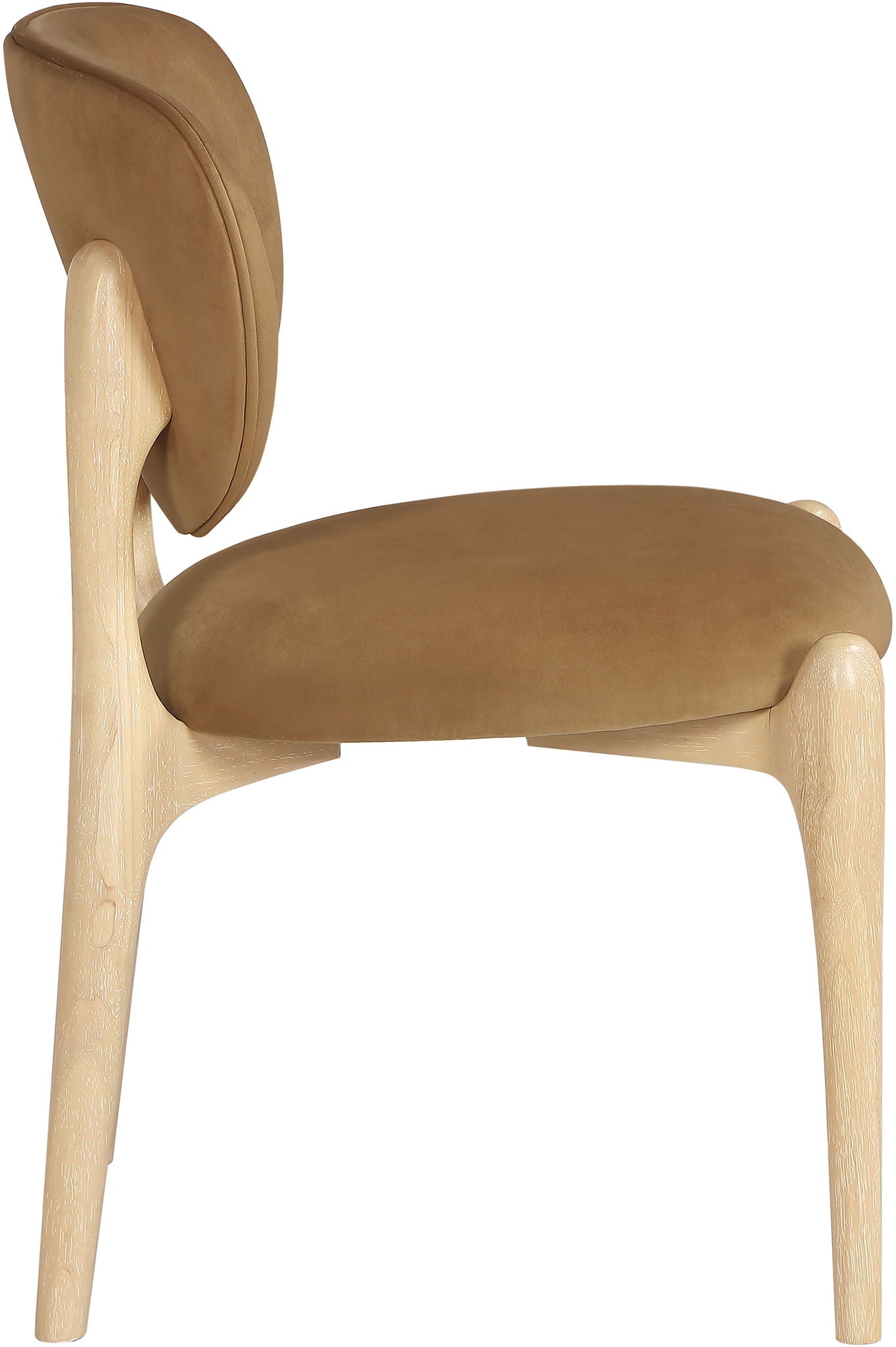 Velora - Upholstered Dining Chair (Set of 2) - Saddle / Natural - Urban Living Furniture (Los Angeles, CA)