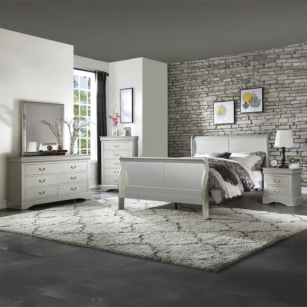 Louis Philippe III - Bed (FB 34"H) - Urban Living Furniture (Los Angeles, CA)