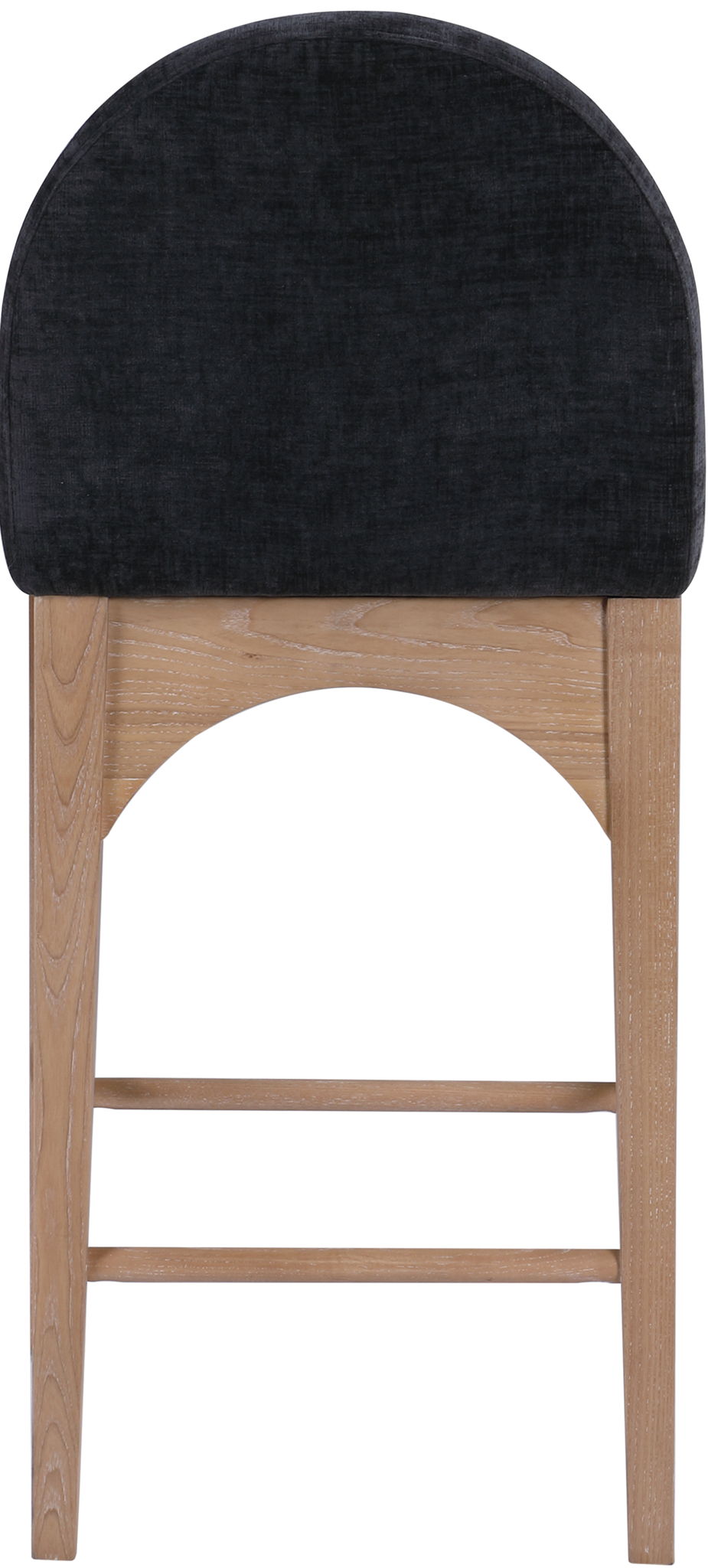 Waldorf - Chenille Stool With Natural Legs - Urban Living Furniture (Los Angeles, CA)