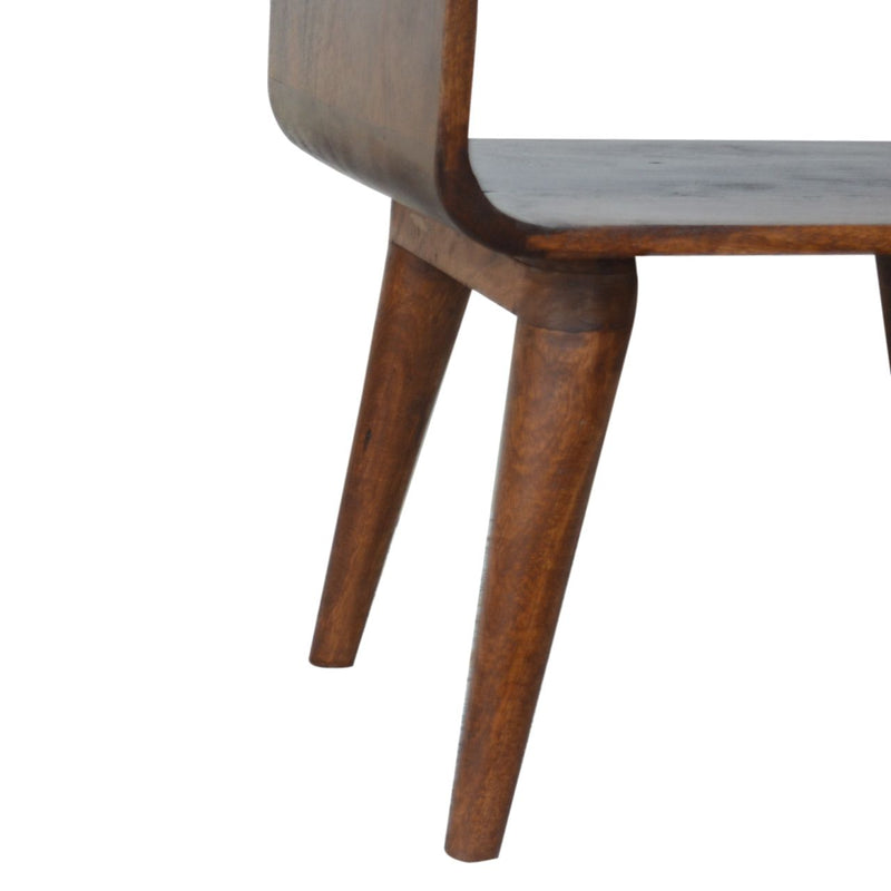 Minimalist Open Curved Nightstand