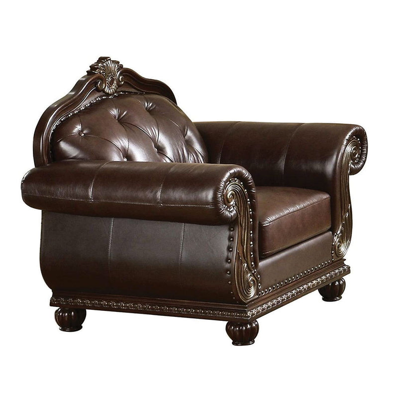 Anondale - Chair - Espresso Top Grain Leather Match - Urban Living Furniture (Los Angeles, CA)
