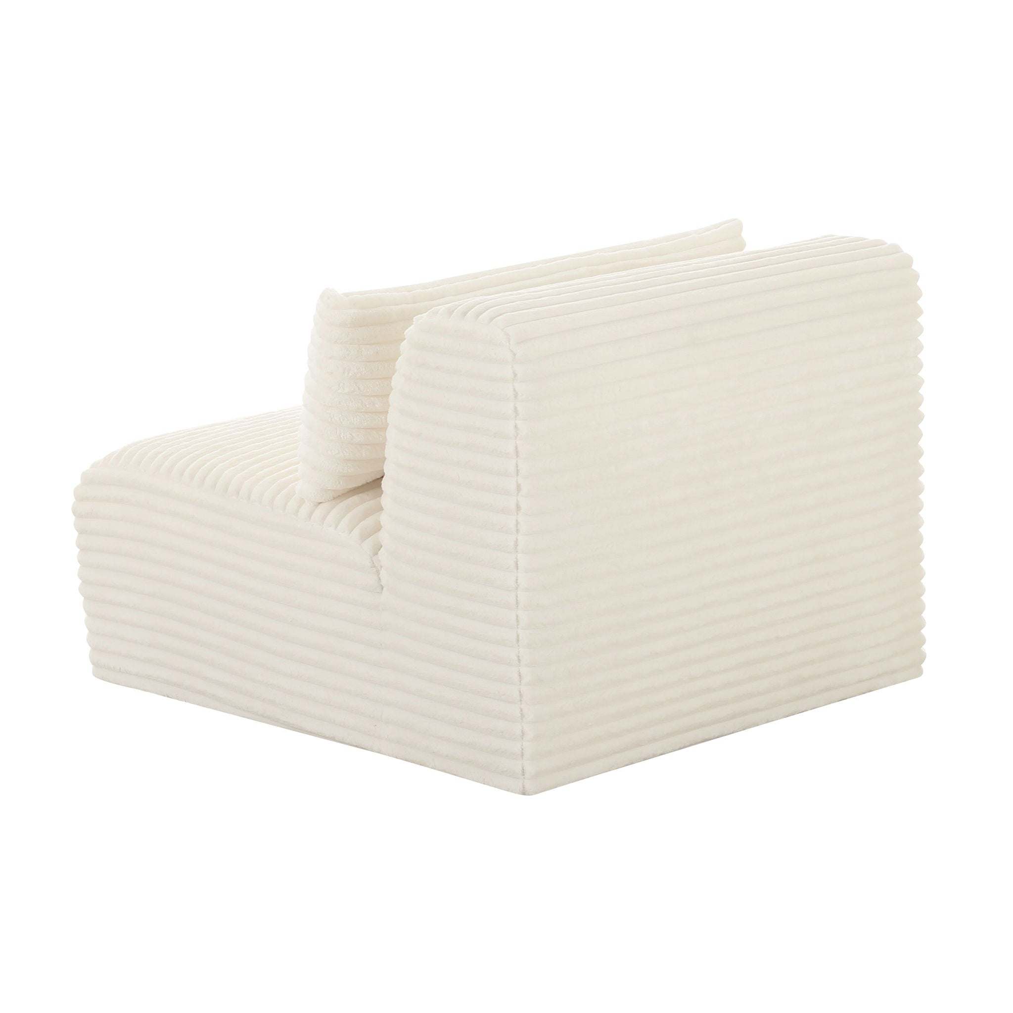 Tarra - Fluffy Oversized Corduroy Modular Armless Chair - Urban Living Furniture (Los Angeles, CA)