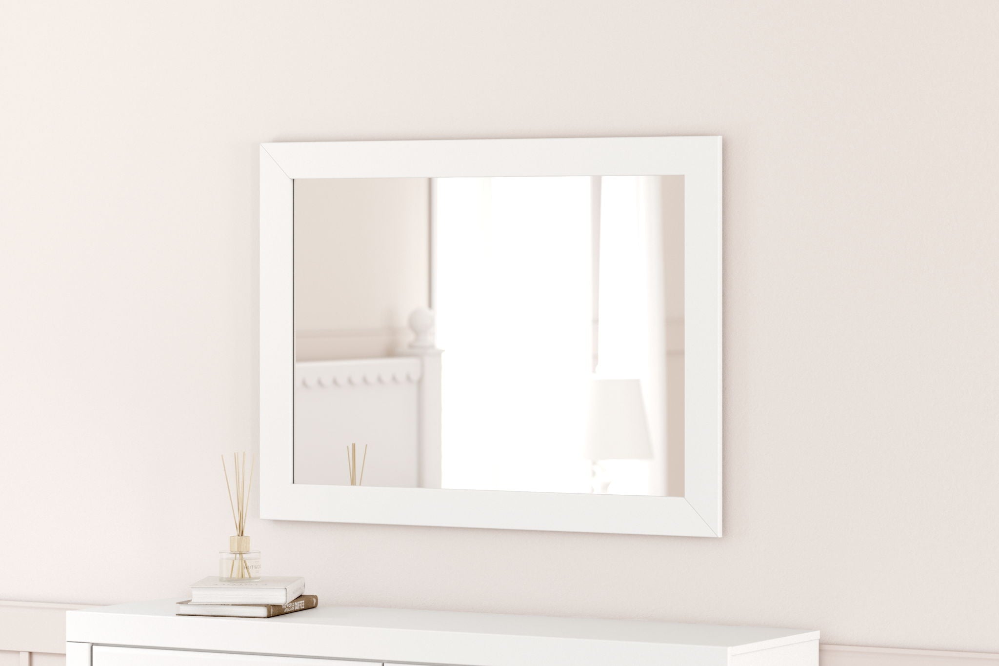 Mollviney - White - Bedroom Mirror - Urban Living Furniture (Los Angeles, CA)