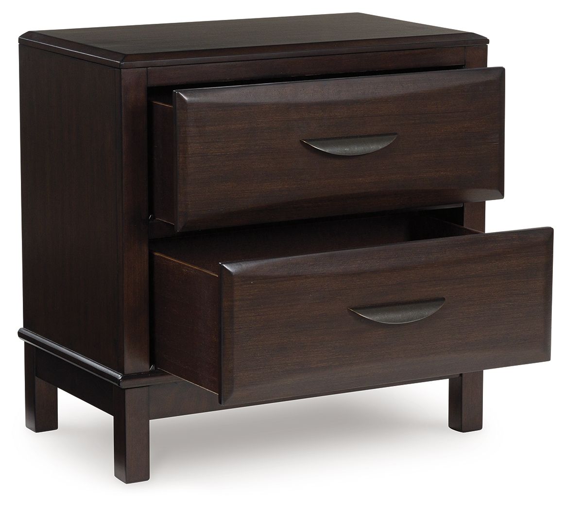 Vanmore - Dark Brown - Two Drawer Night Stand - Urban Living Furniture (Los Angeles, CA)