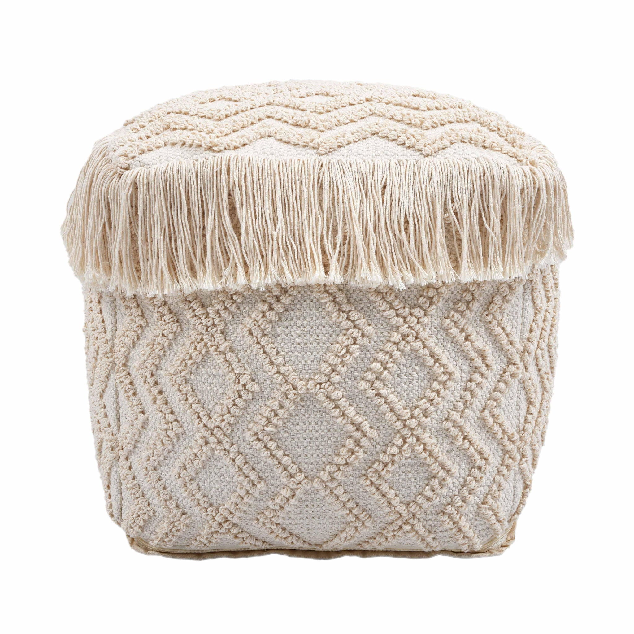 Inca - Pouf - Beige - Urban Living Furniture (Los Angeles, CA)