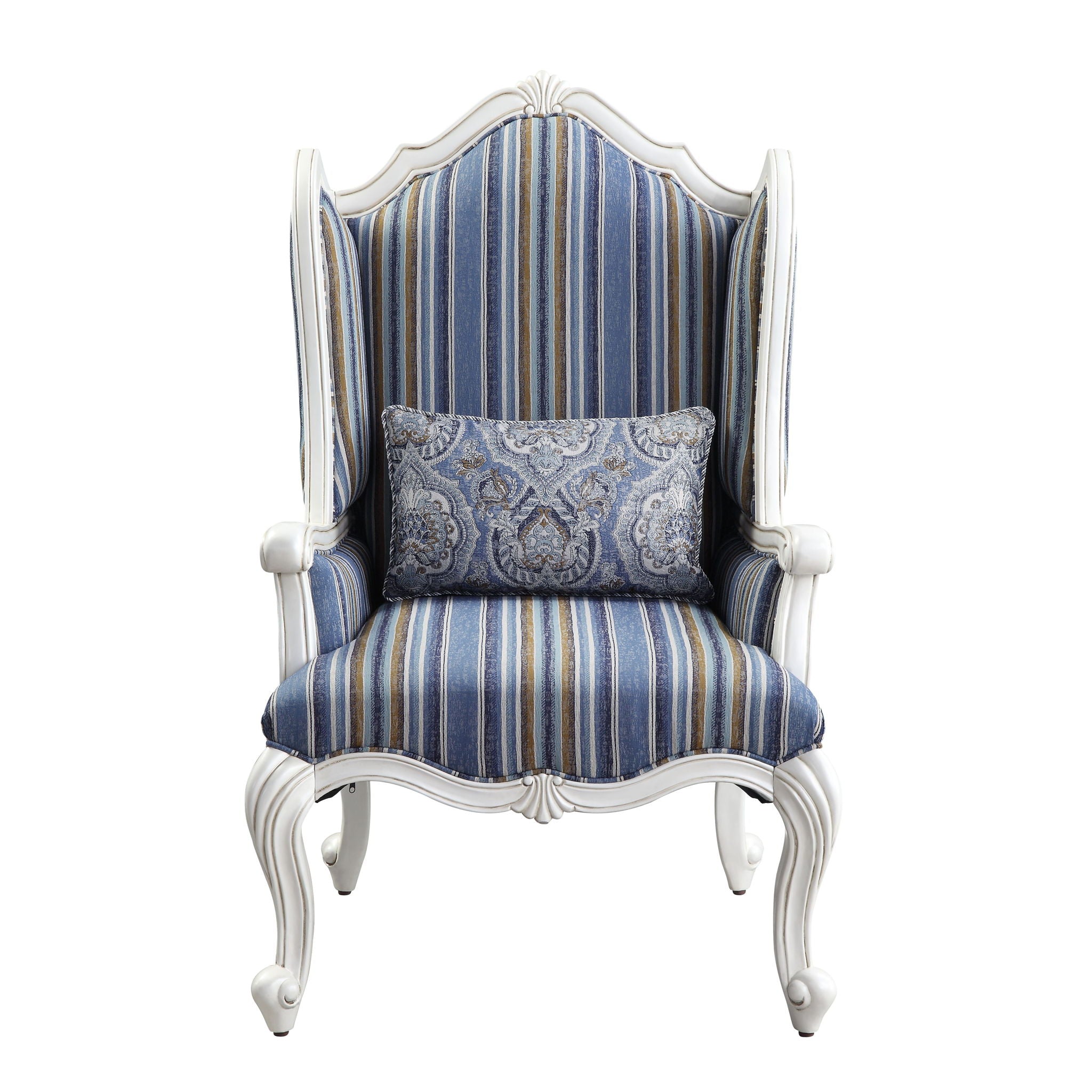 Ciddrenar - Chair - Fabric & White Finish - Urban Living Furniture (Los Angeles, CA)