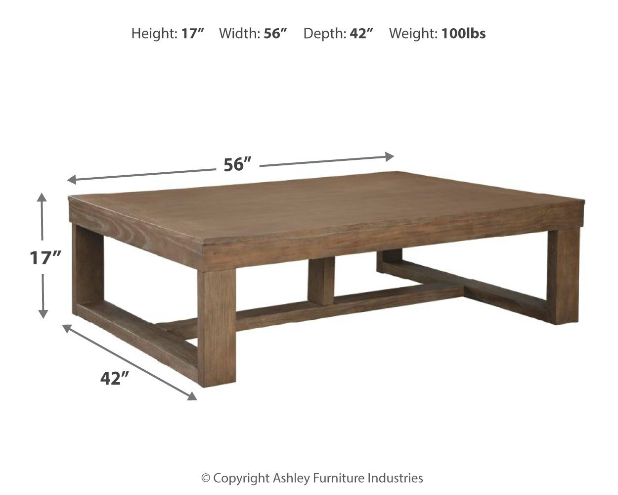 Cariton - Gray - Rectangular Cocktail Table - Urban Living Furniture (Los Angeles, CA)