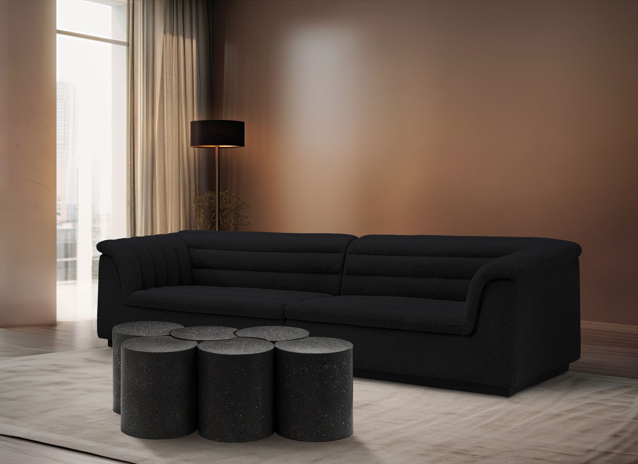 Dimple - 6 Piece Modular Coffee Table - Terazzo Finish - Urban Living Furniture (Los Angeles, CA)