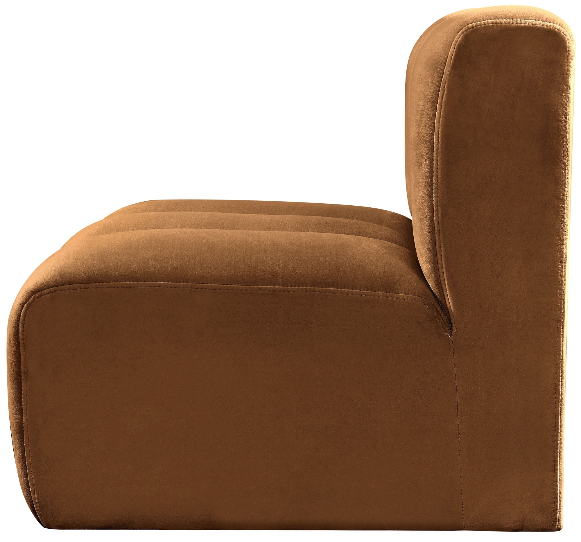 Arc - Velvet Straight Chair - Saddle - Urban Living Furniture (Los Angeles, CA)