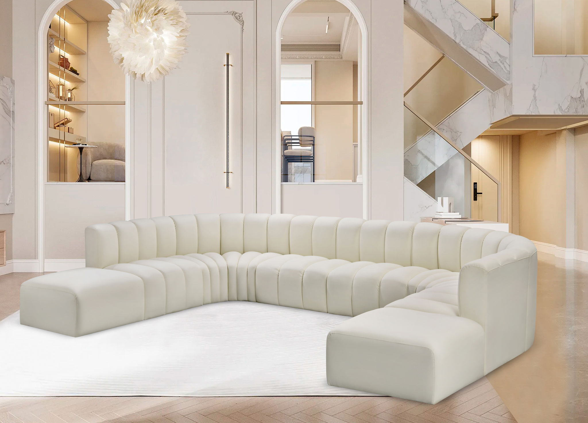 Arc - Faux Leather Modular Sectional - Urban Living Furniture (Los Angeles, CA)