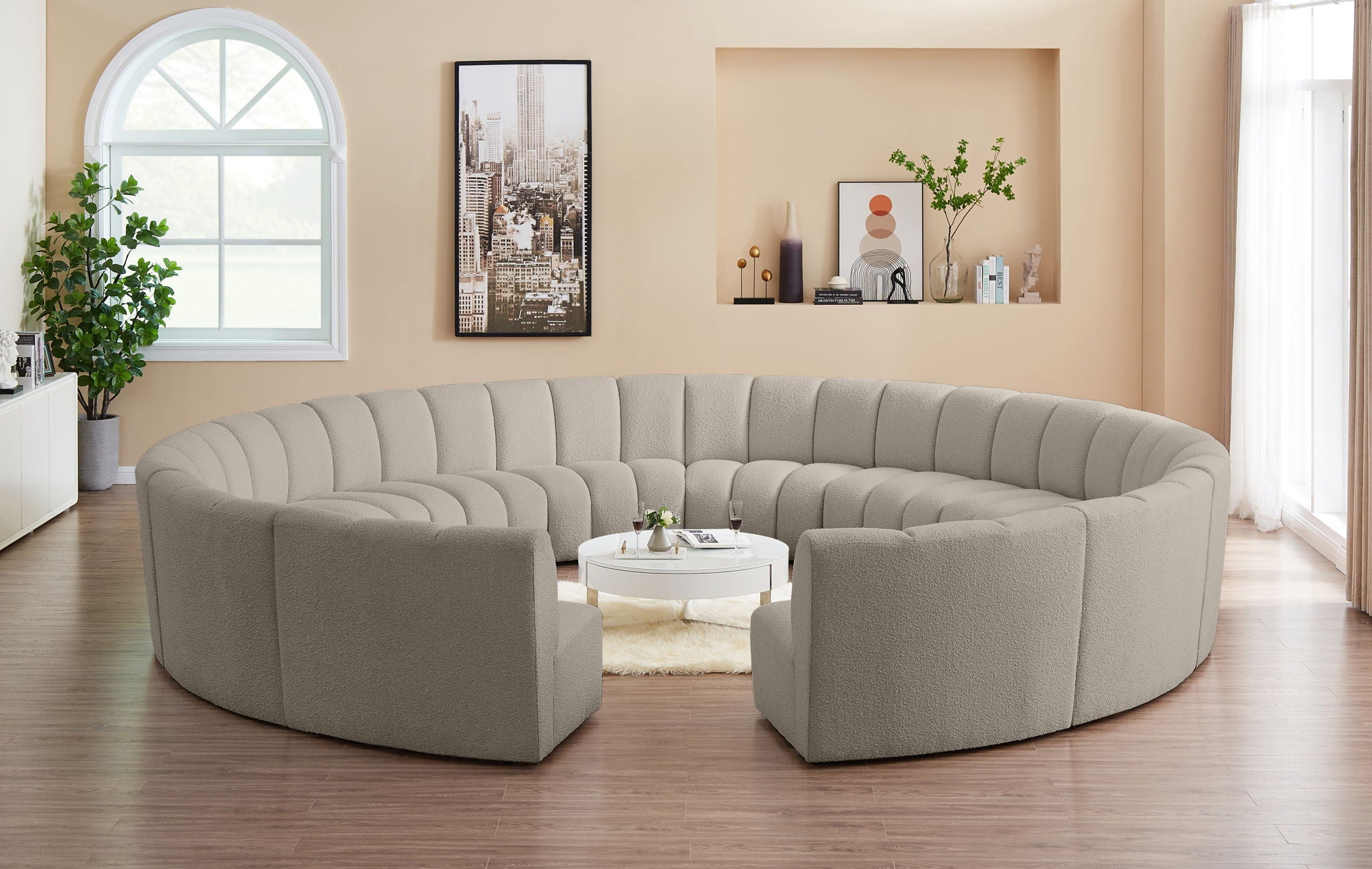 Infinity - 12 Piece Boucle Modular Sectional