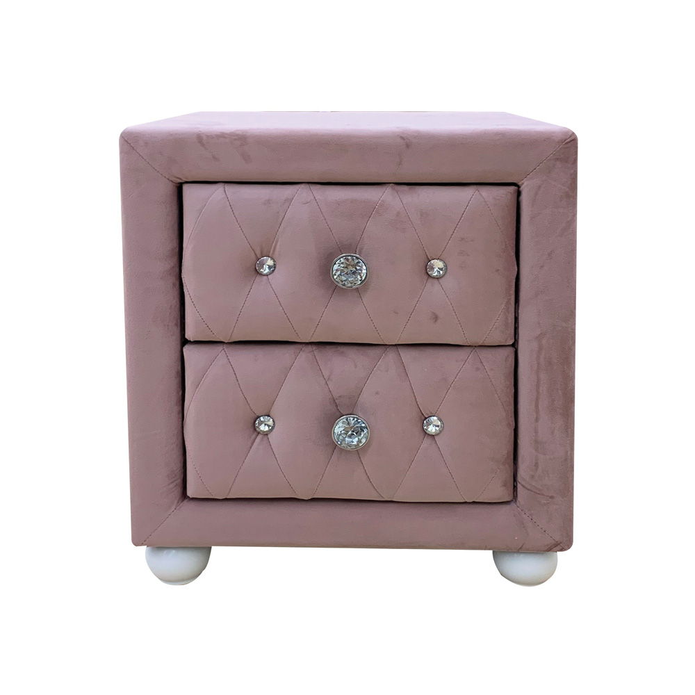 Reggie - Nightstand - Pink Fabric - Urban Living Furniture (Los Angeles, CA)