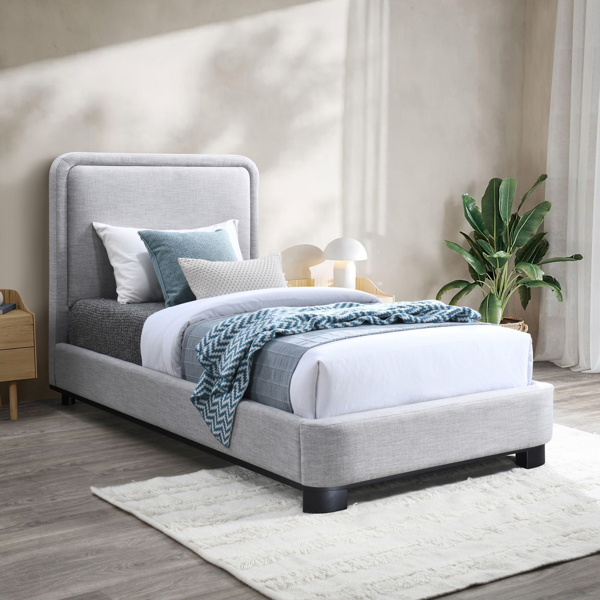Nolita - Bed With Black Base - Urban Living Furniture (Los Angeles, CA)