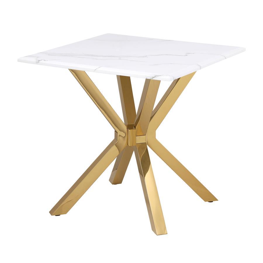 Visalia - Faux Marble End Table Top - White - Urban Living Furniture (Los Angeles, CA)