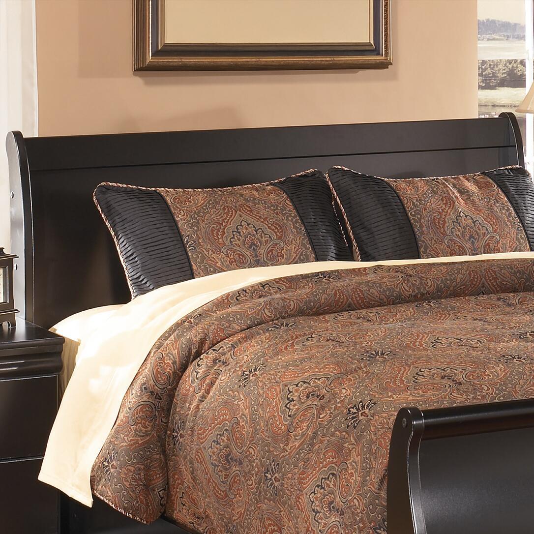 Huey Vineyard - Queen Sleigh Headboard - Black - Urban Living Furniture (Los Angeles, CA)