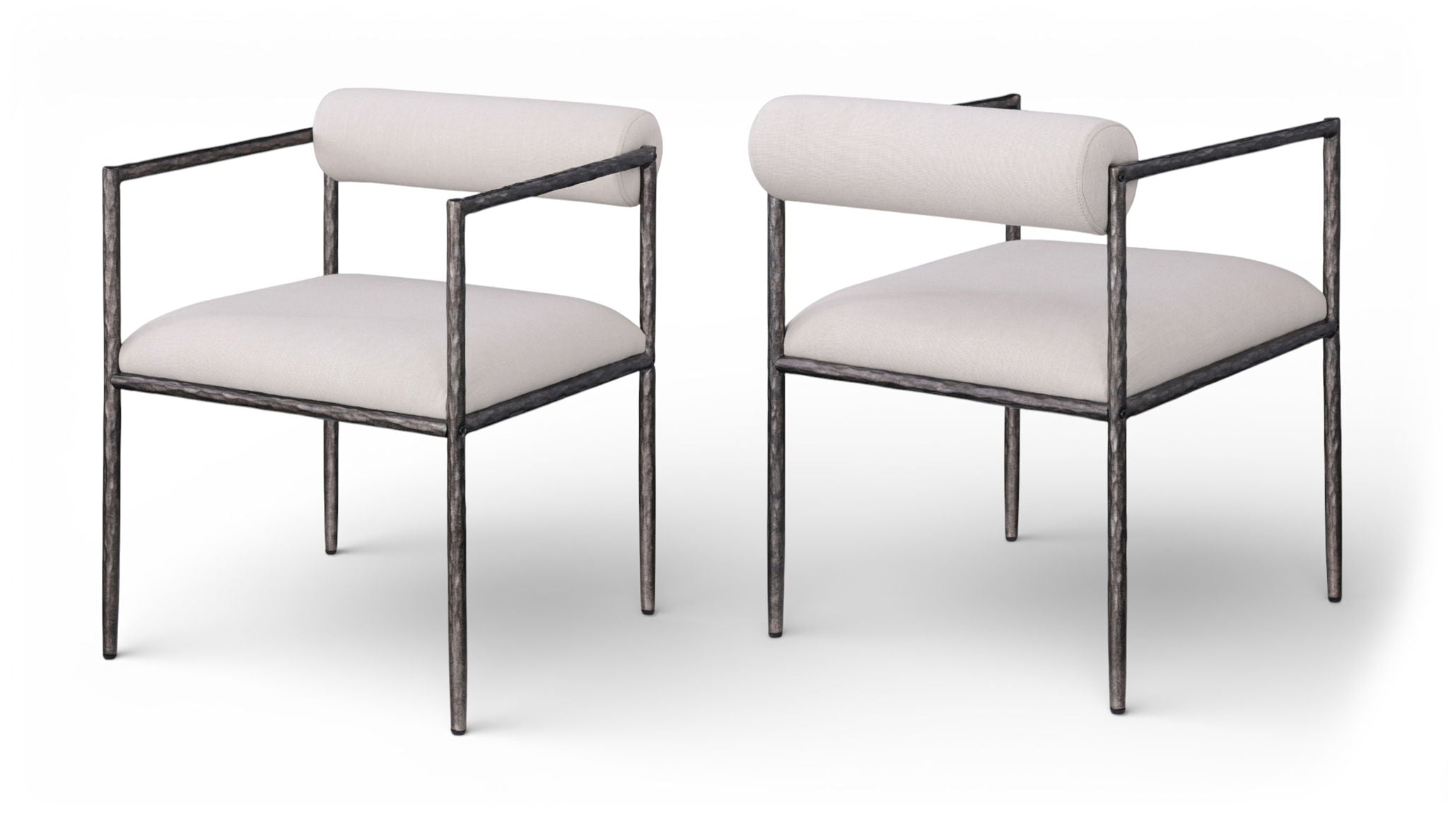 Axis - Linen Textured Beige Fabric Upholstered Dining Chair (Set of 2) - Urban Living Furniture (Los Angeles, CA)