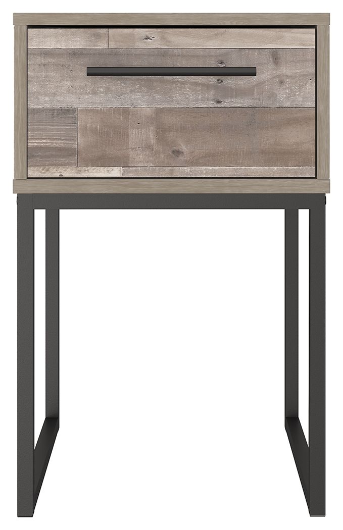 Neilsville - Whitewash - One Drawer Night Stand - Vinyl-Wrapped - Urban Living Furniture (Los Angeles, CA)