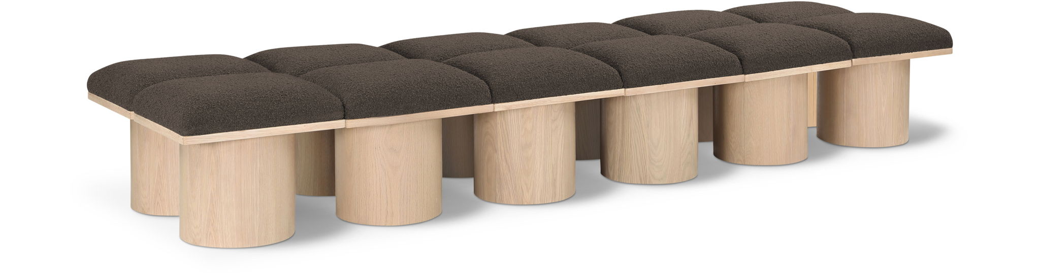 Pavilion - 12 Piece Modular Bench With Natural Base - Urban Living Furniture (Los Angeles, CA)