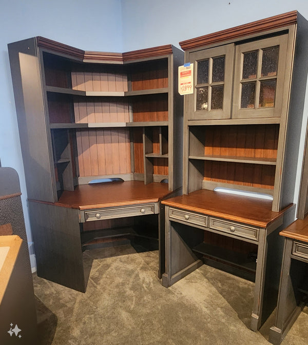 2Tone 4Pc Desk & Hutch