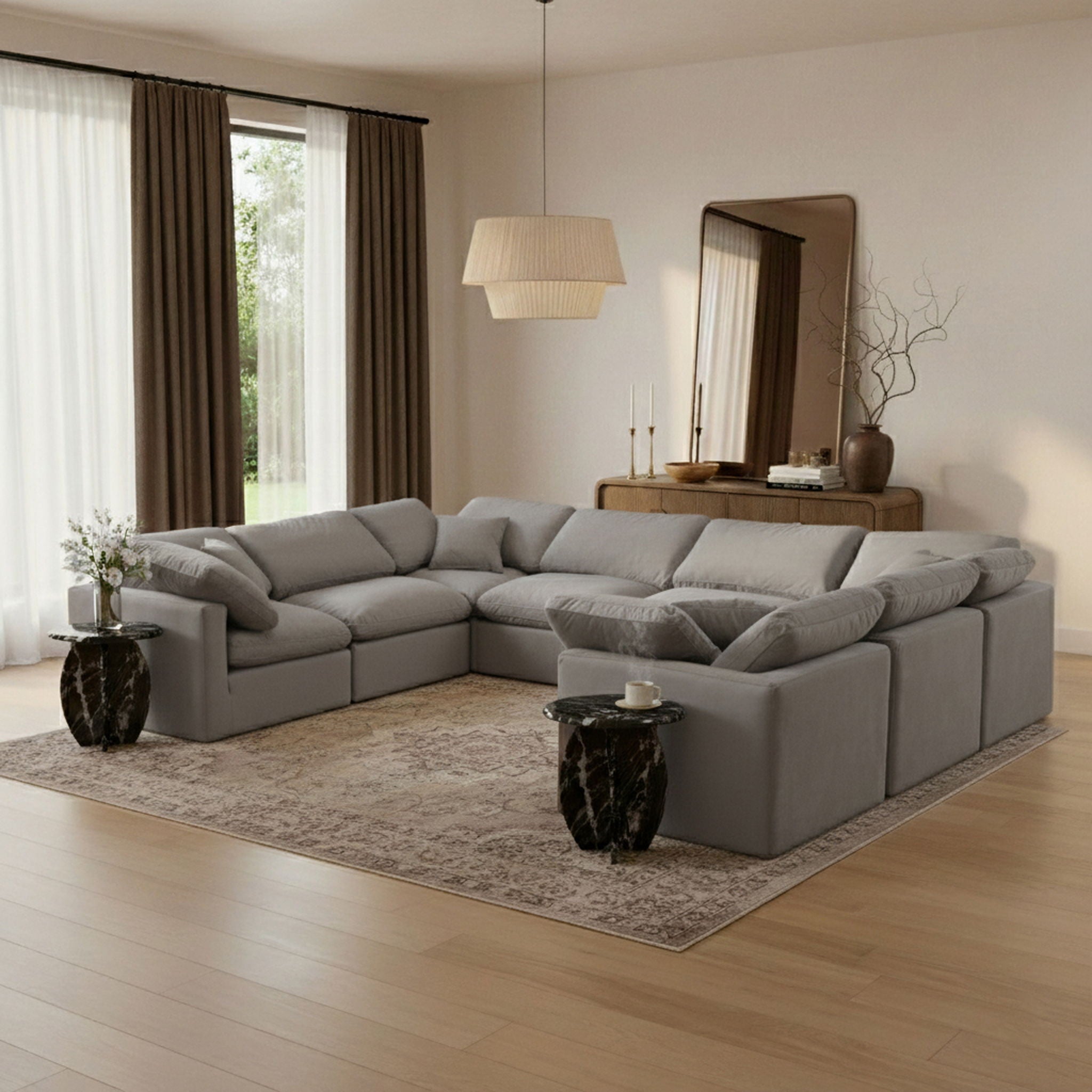 Indulge - Velvet 8 Piece Modular Sectional - Urban Living Furniture (Los Angeles, CA)