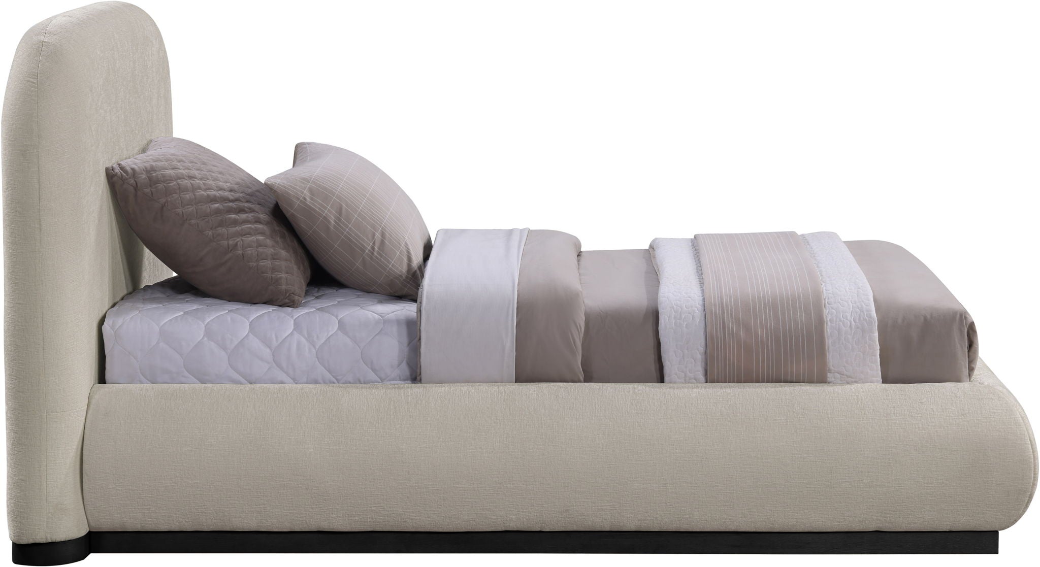 Vaughn - Chenille Bed With Black Base - Urban Living Furniture (Los Angeles, CA)