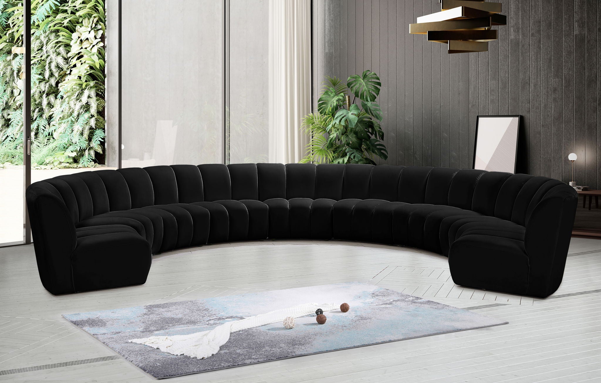 Infinity - 9 Piece Velvet Modular Sectional - Urban Living Furniture (Los Angeles, CA)