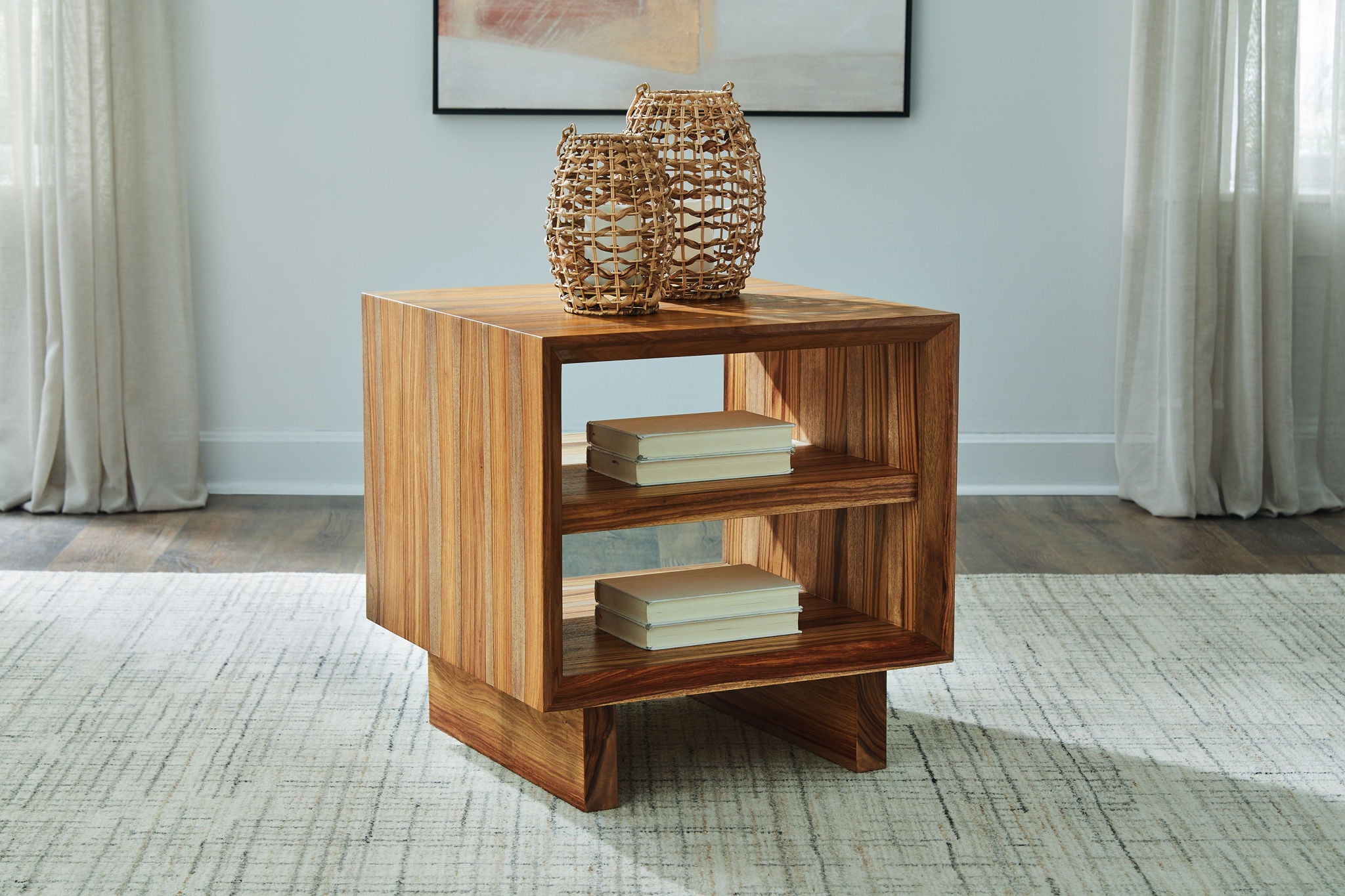 Dressonni - Brown - Square End Table - Urban Living Furniture (Los Angeles, CA)