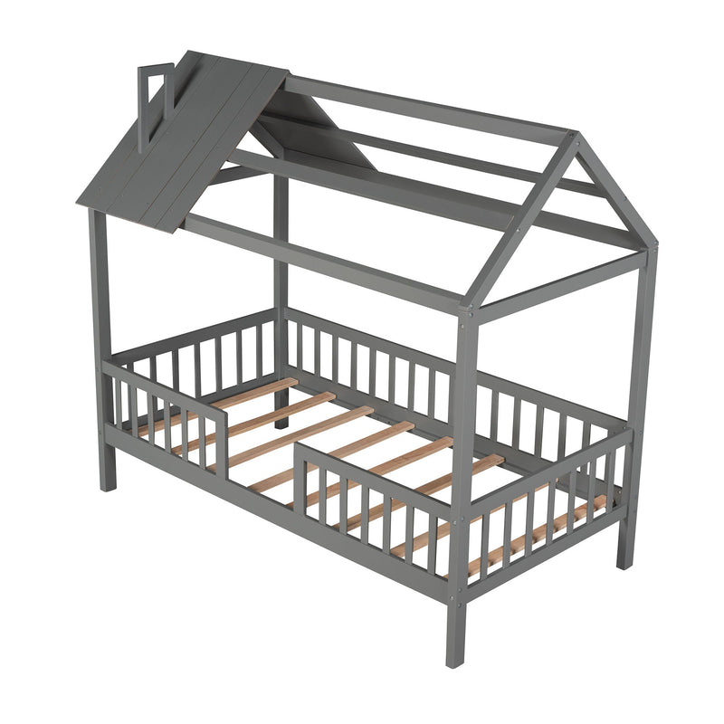 House Bed With Fence