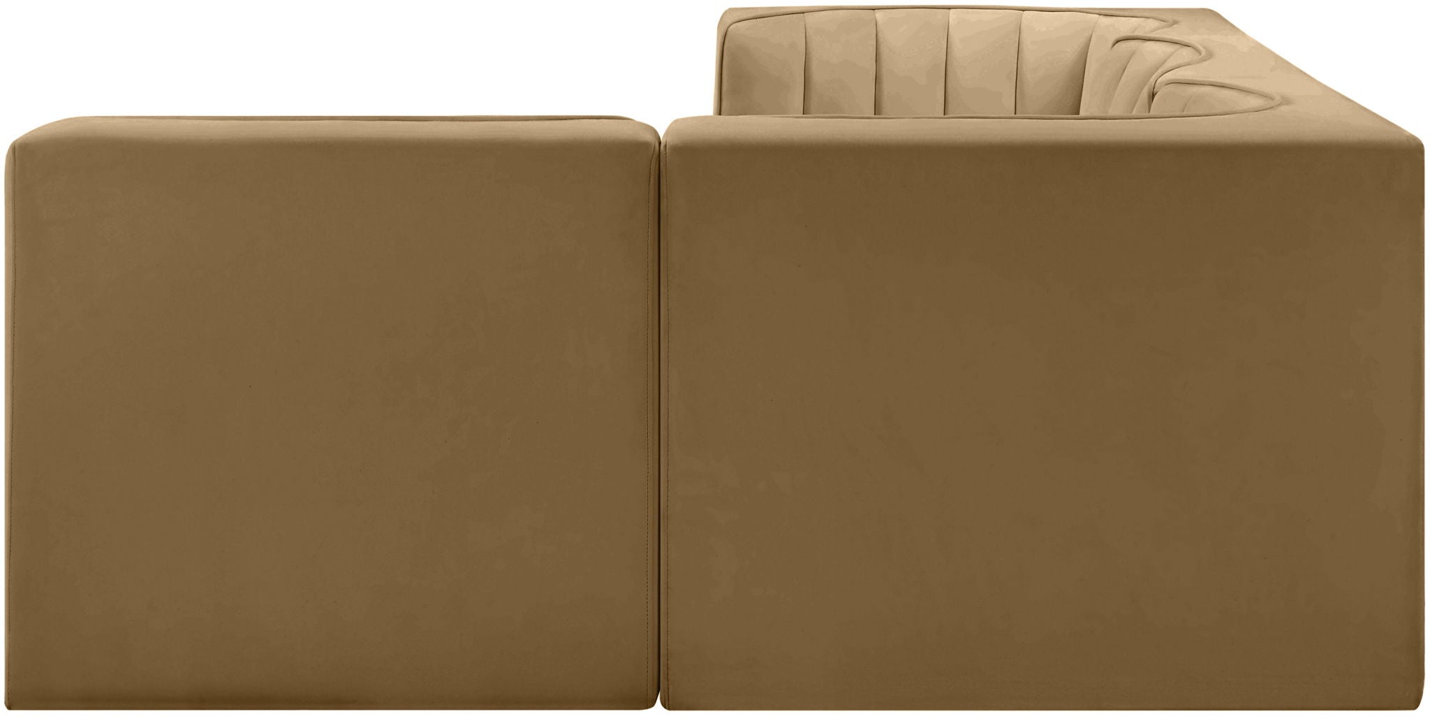 Rummi - Velvet Performance Fabric Upholstered 4 Piece Modular Sectional - Urban Living Furniture (Los Angeles, CA)