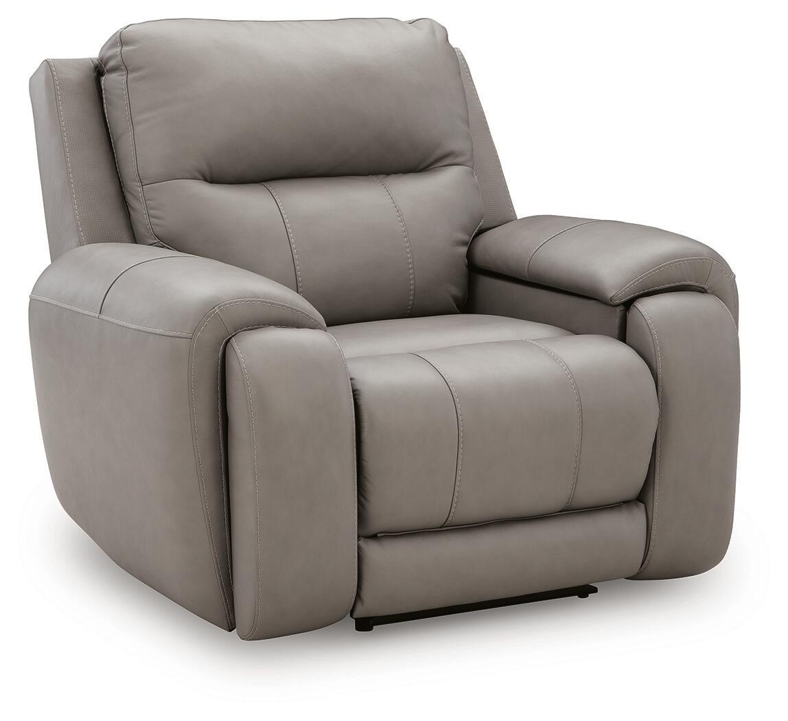 Real Moments - Power Recliner With Audio Seating - Ash - Urban Living Furniture (Los Angeles, CA)