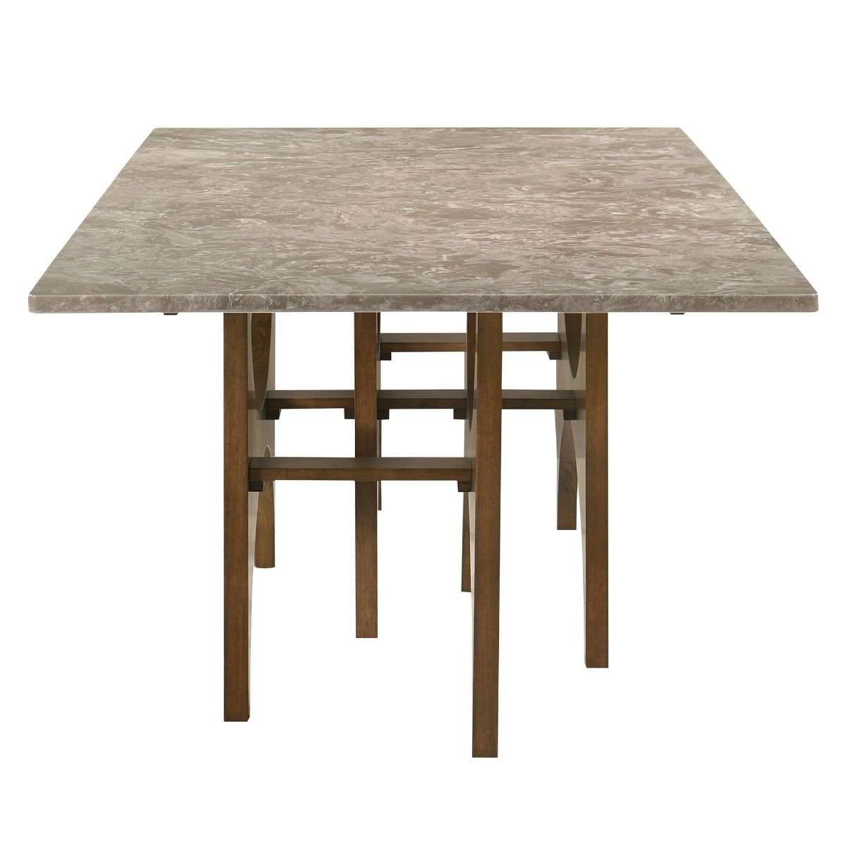 Oleia - Dining Table With Engineered Marble - Natural Marble & Walnut - Urban Living Furniture (Los Angeles, CA)