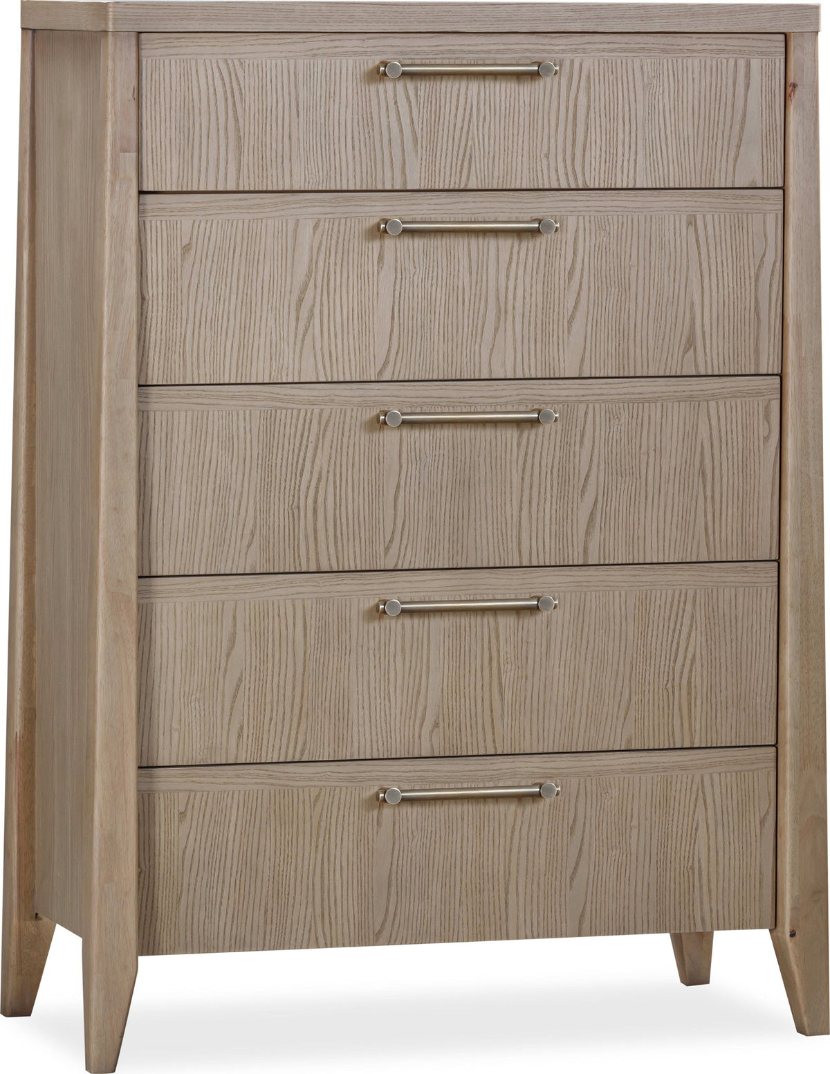 Sumire - Five Drawer Ash Wood Chest - Ginger