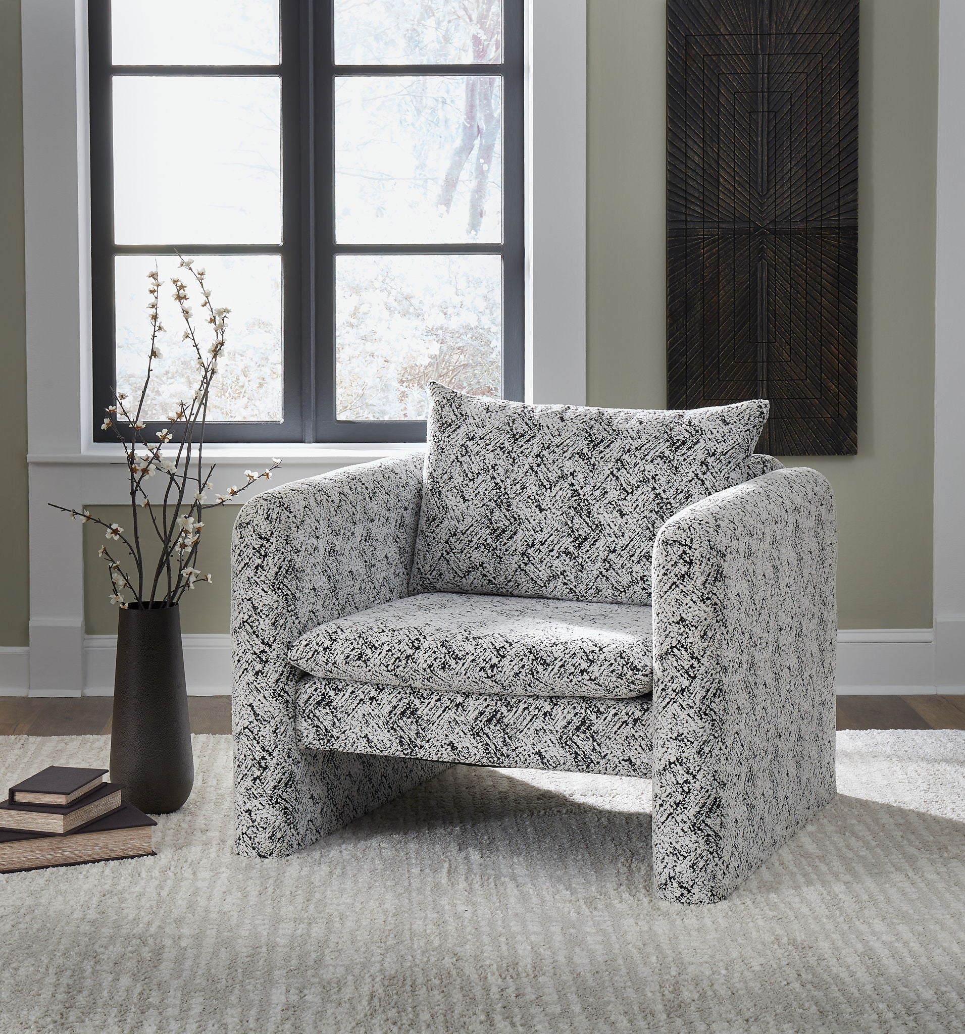 Kenbell - Black / White - Accent Chair - Urban Living Furniture (Los Angeles, CA)