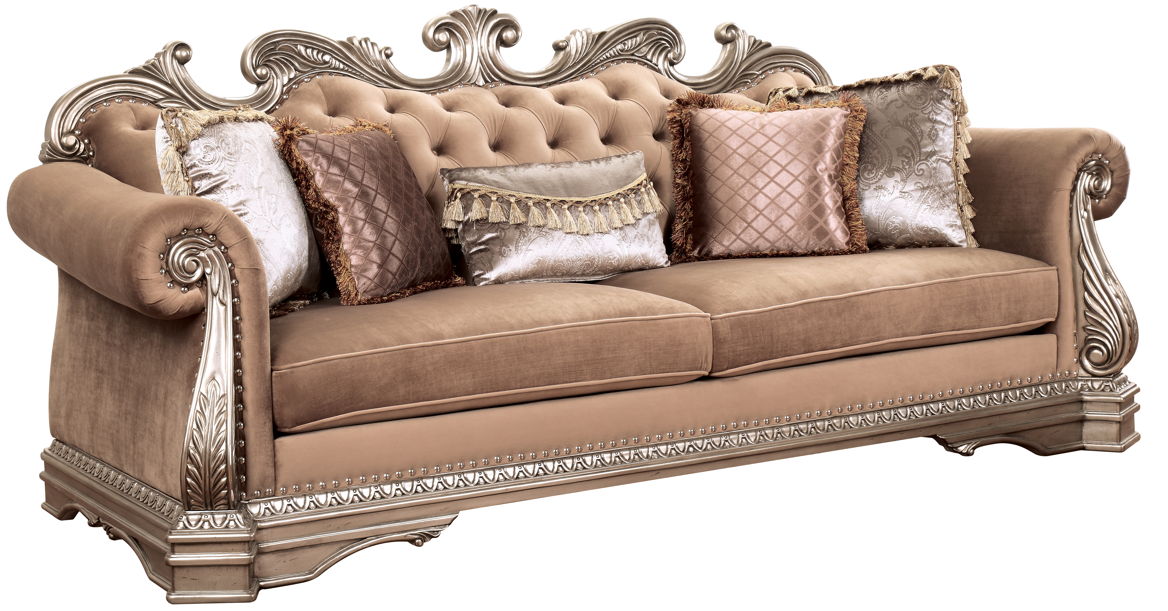 Northville - Sofa - Velvet & Antique Silver - Urban Living Furniture (Los Angeles, CA)