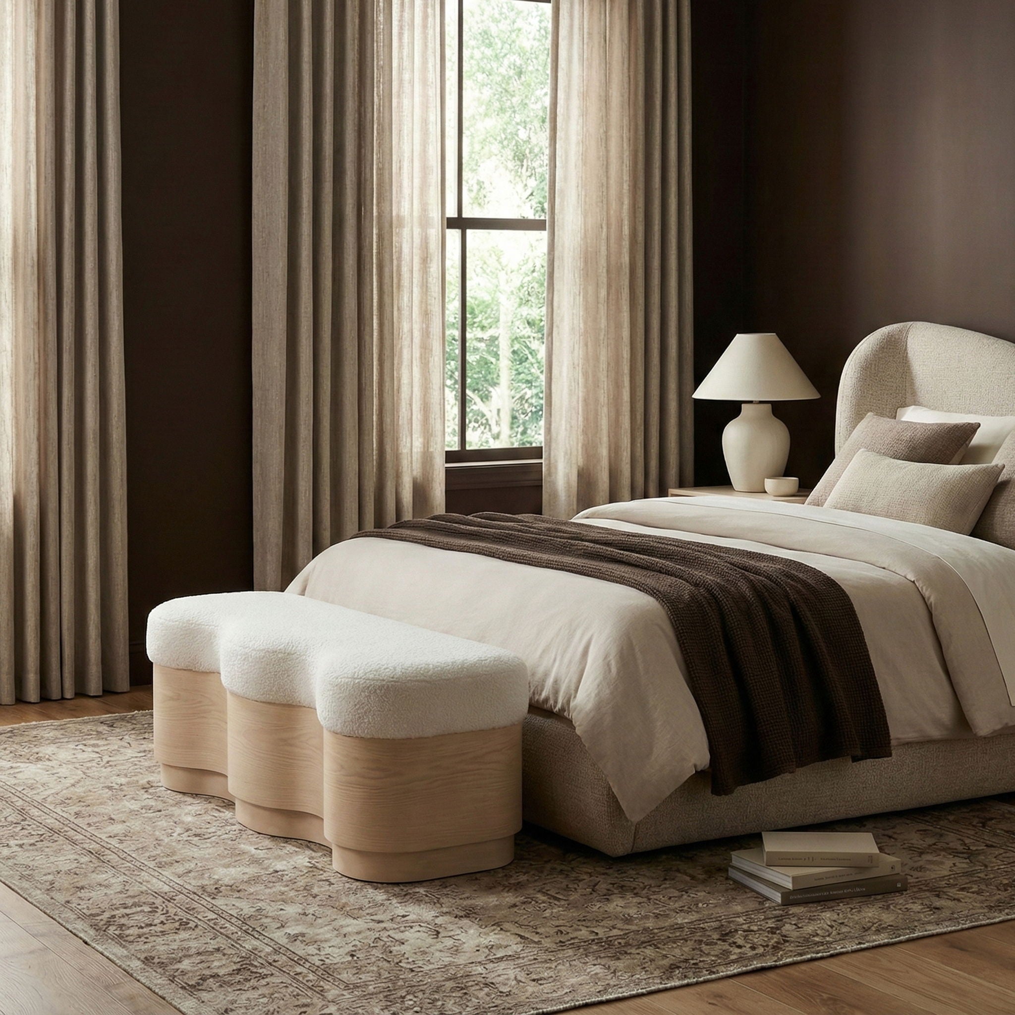 Savoy - Bench With Gold Base