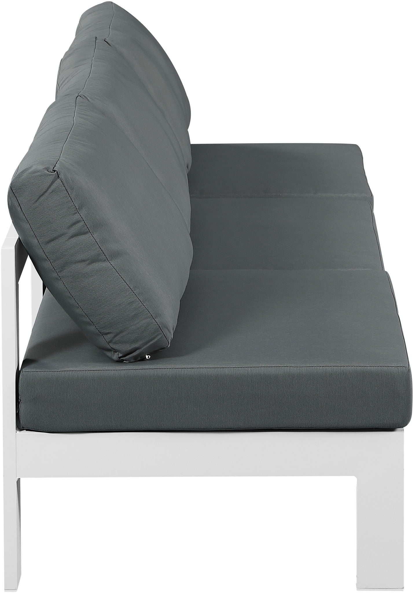 Nizuc - Outdoor Patio 3 Seat Armless Modular Sofa With White Frame - Urban Living Furniture (Los Angeles, CA)