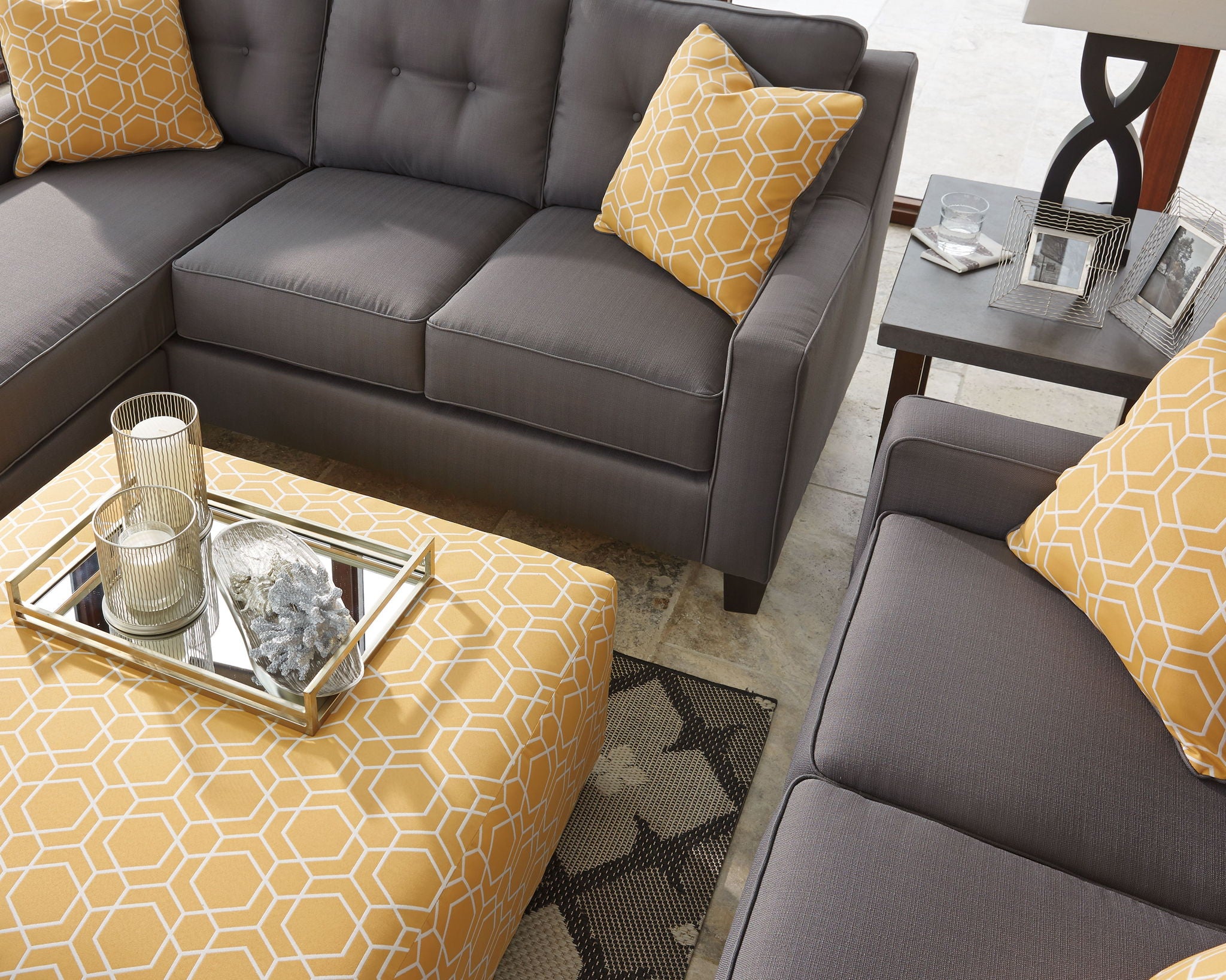 Dympna - Silver Finish - Accessory Set (Set of 5) - Urban Living Furniture (Los Angeles, CA)