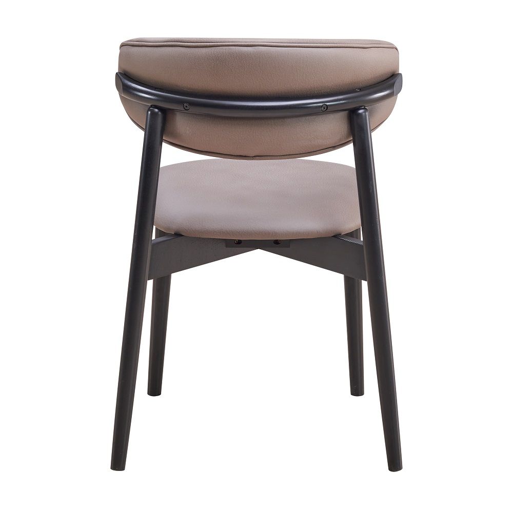 Lanae - Side Chair (Set of 2) - Coffee Polish Microfiber & Black - Urban Living Furniture (Los Angeles, CA)