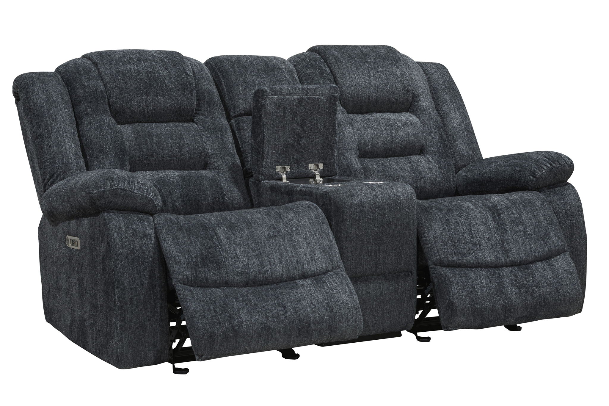 Bolton - Glider Reclining Console Loveseat - Misty Storm - Urban Living Furniture (Los Angeles, CA)