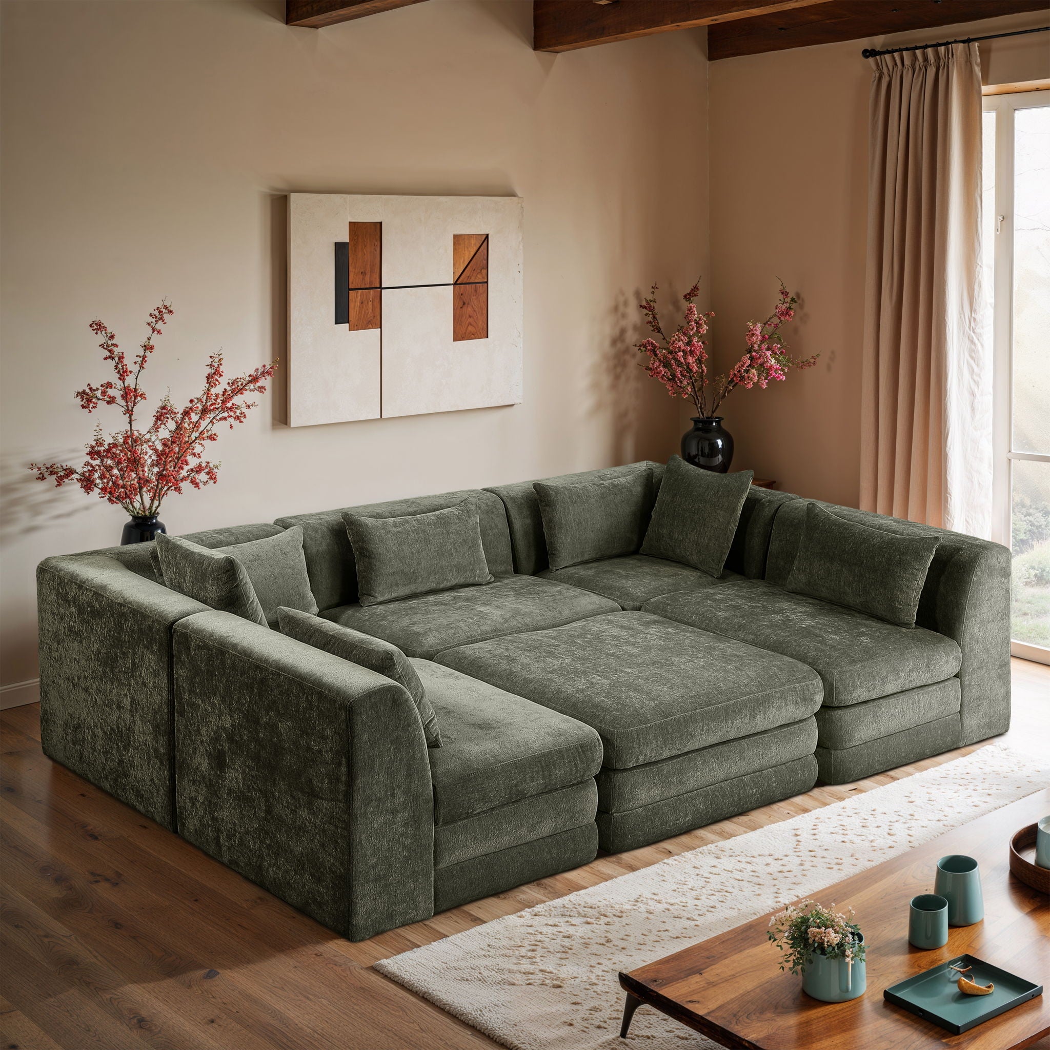 Stellar - 6 Piece Upholstered Modular Sectional - Urban Living Furniture (Los Angeles, CA)