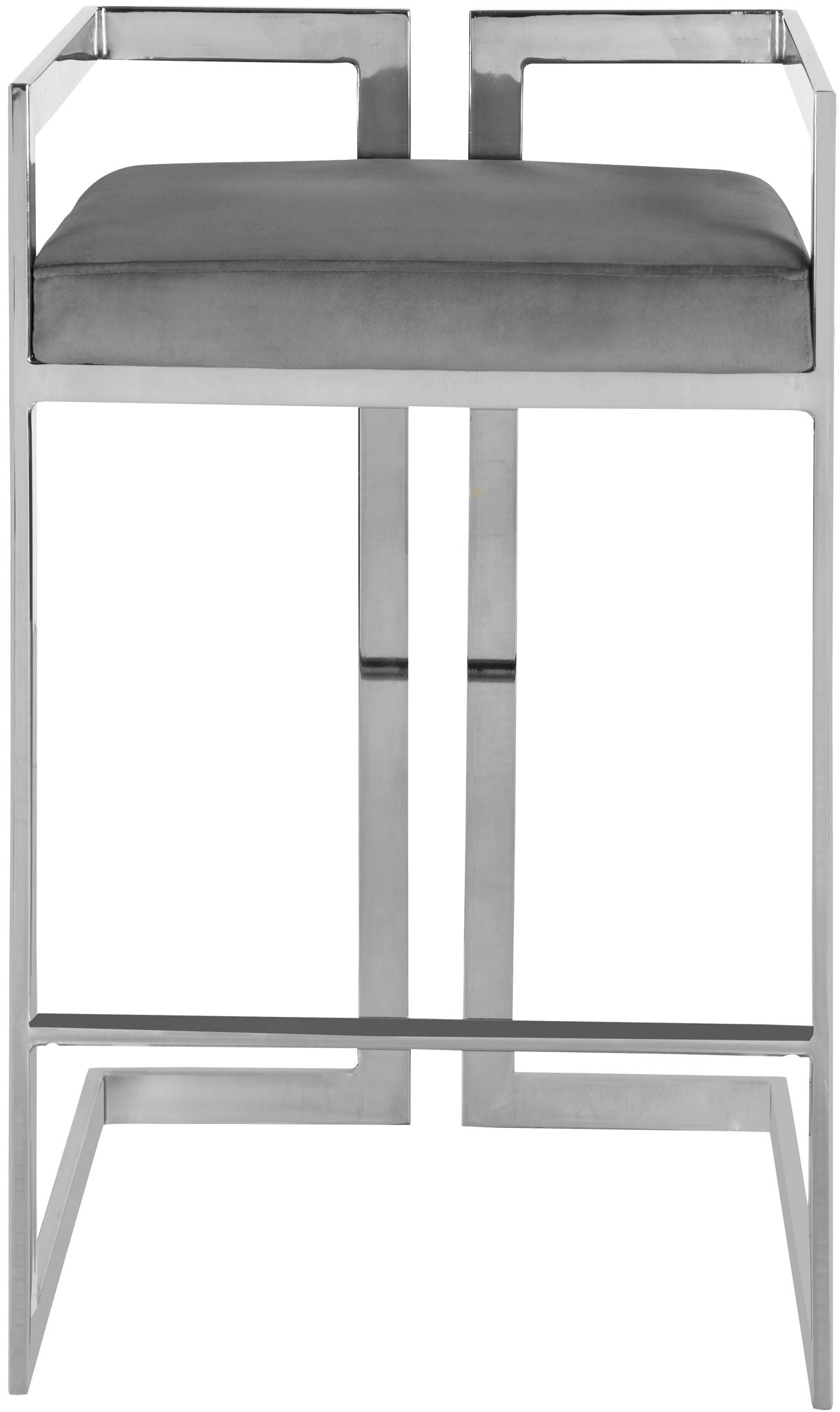 Ezra - Stool with Chrome Legs (Set of 2) - Urban Living Furniture (Los Angeles, CA)